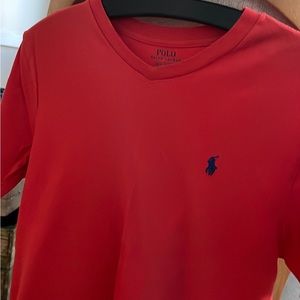 Boys polo tshirt red/orange